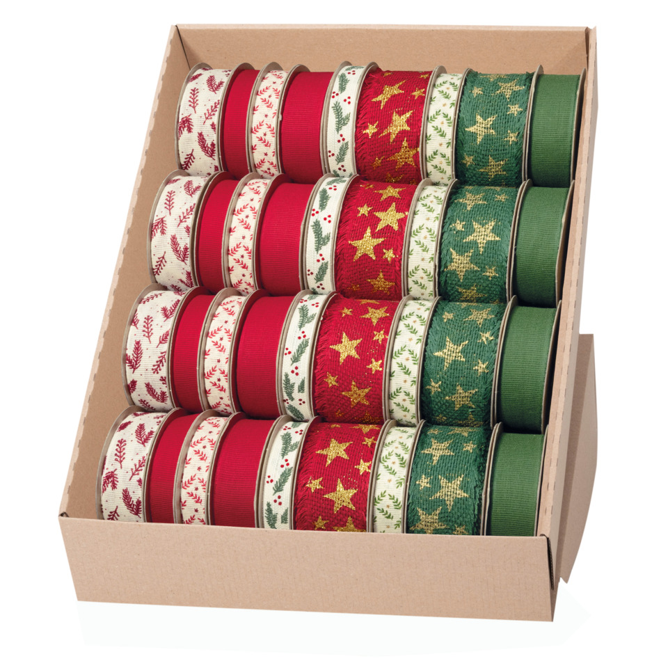 Deko-Ribbon, Geschenkbändern, Weihnachtsband, Streifenband, Spitzbänder