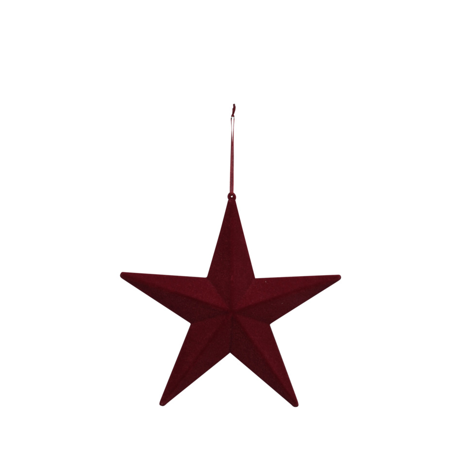 stern, hängestern, stern aus stoff, rot, weihnachten