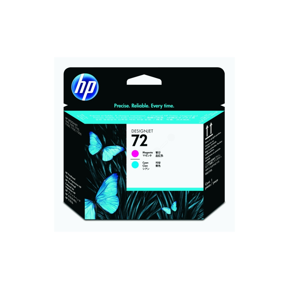 HP Druckerpatrone, Tintenpatrone, DesignJet 72, Magenta, Cyan