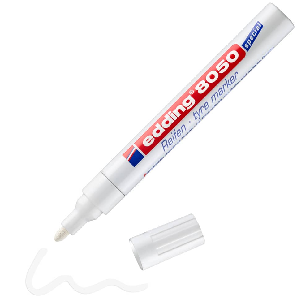 Reifenmarker, White marker?, Stift für Reifen, Edding 8050, Marker