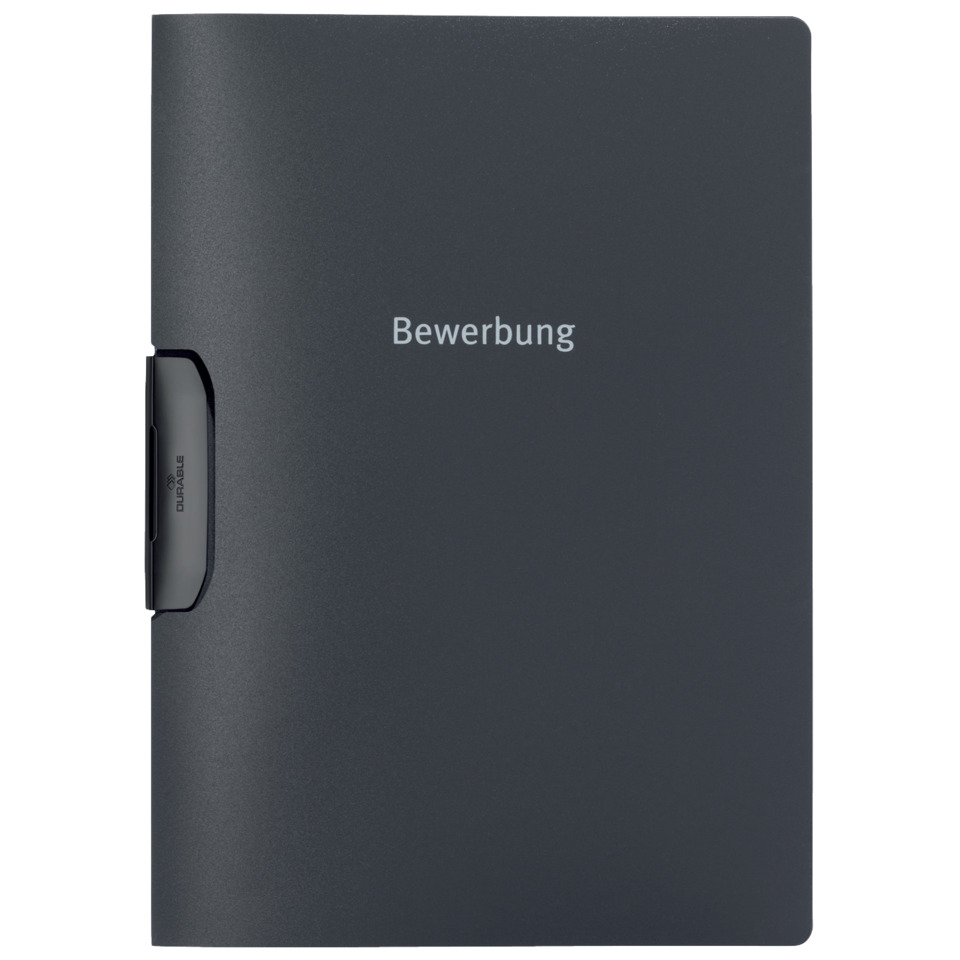 Notizbuch, Hülle, Klippe, A4, dunkelgrau