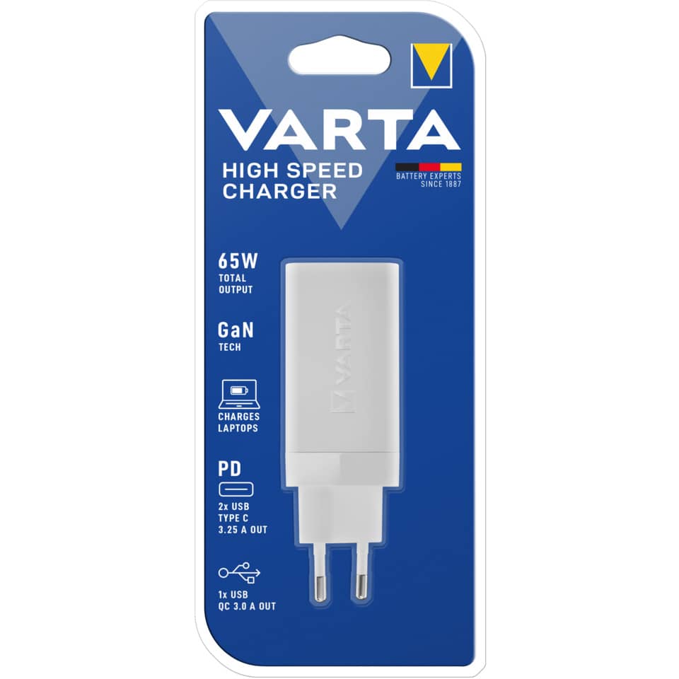 Ladegerät, USB-C, 65W, GaN, Reiseladegerät