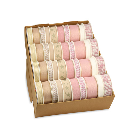 Weihn.Zierbandpräsenter 40-tlg. rosa sor PRÄSENT 1247-021