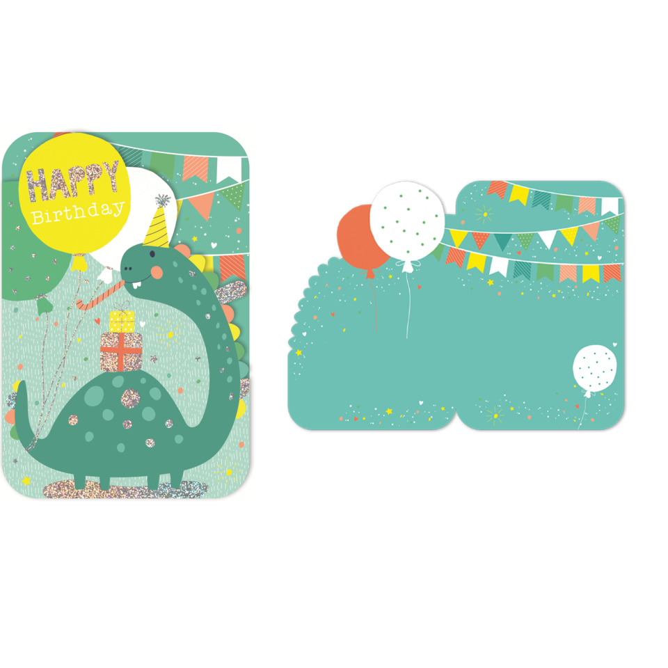 Geburtstag, Drache, Ballons, Feierdekor, Muster