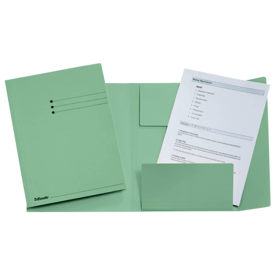 Notizblock, Ordner, Hefter, Mintgrün, Papier