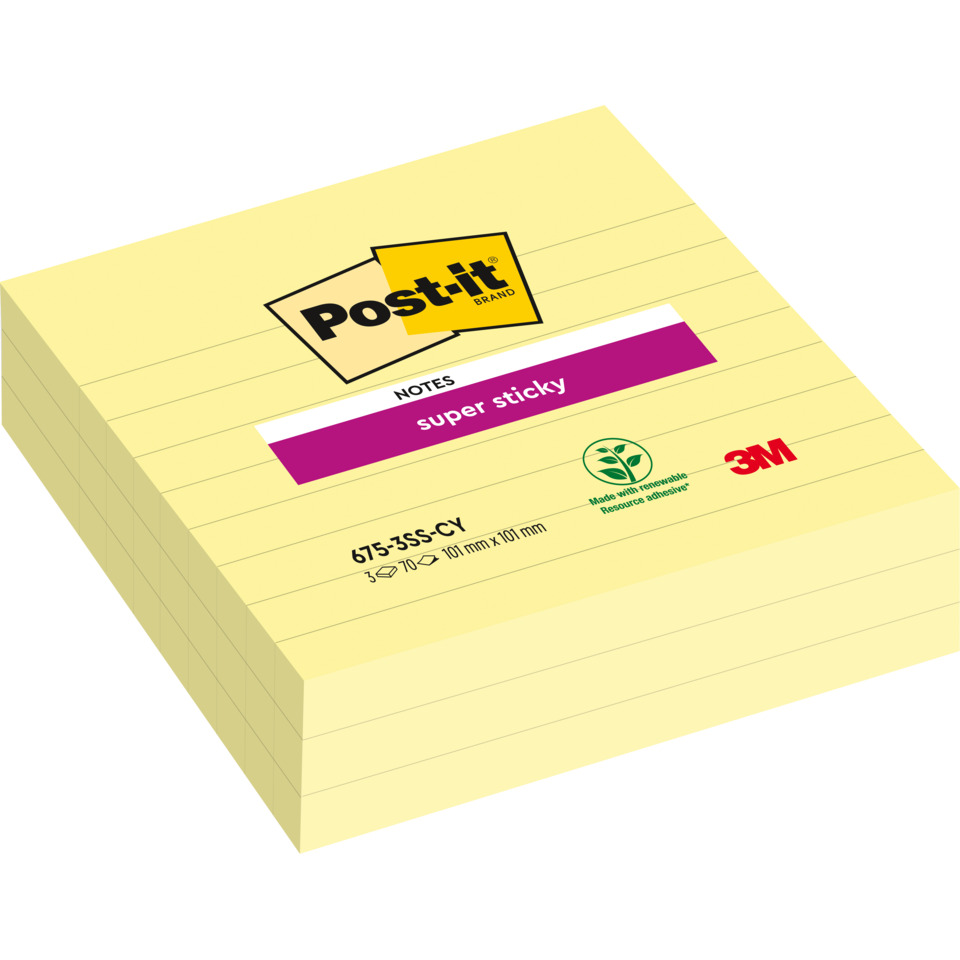 Post-it notes, Sticky notes, Notizblock, Notizzettel, Gelb notizblock