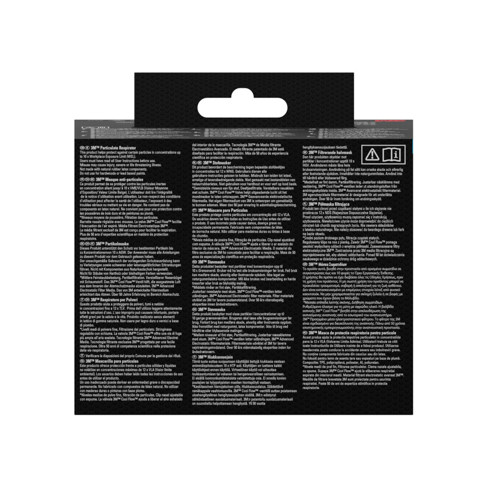 Mascara, Proteccion respiratoria, Mascara de particulas, Funda protectora, 3M