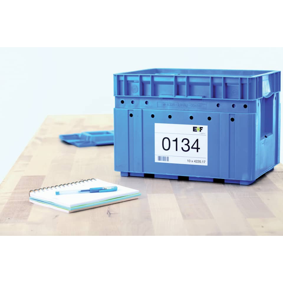 Kastenbox, Transportsystem, Pappe, Label, Nummernschrift
