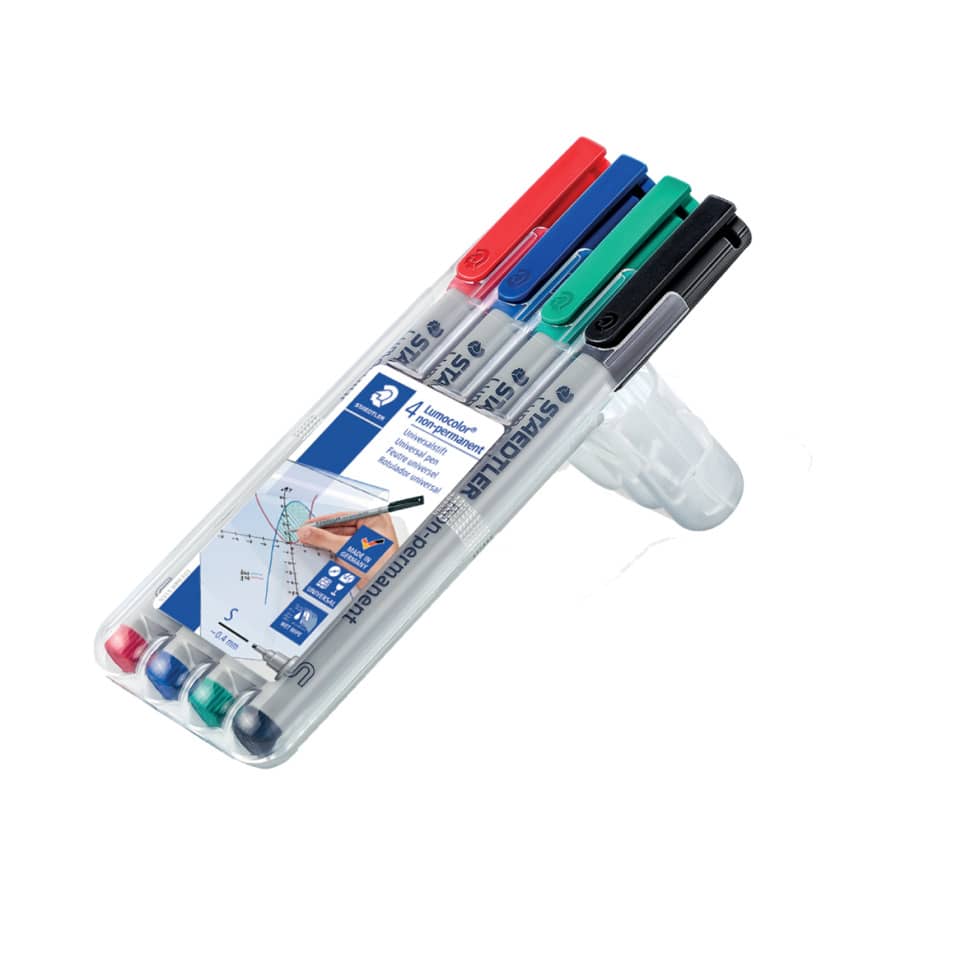 Markerstifte, Bunte Marker, Feine Spitze, Permanenttinte, Set aus 4