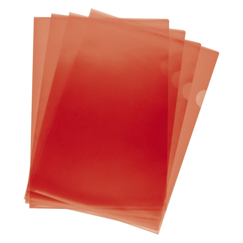 Kunststofffolie, Sichttasche, Transparente Folie, Rot-orange, Beutel
