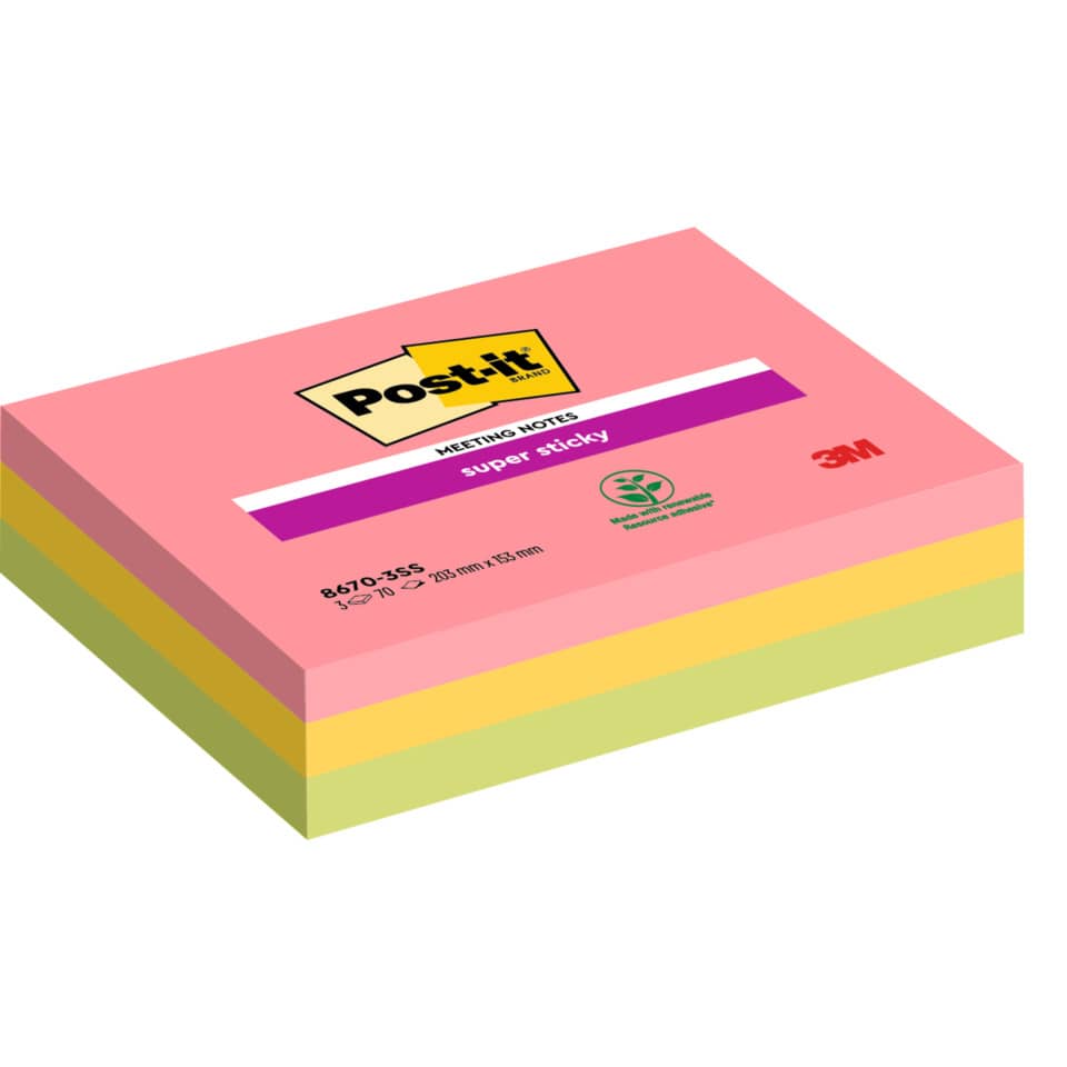 Post-it Notizen, Sticky Notes, Notizen, Klebezettel, Vielfarbig