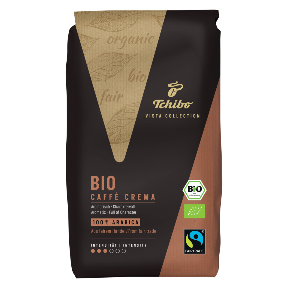 Bio Kaffee, Caffè cremina, Arabica, Fairtrade, Bio-Label