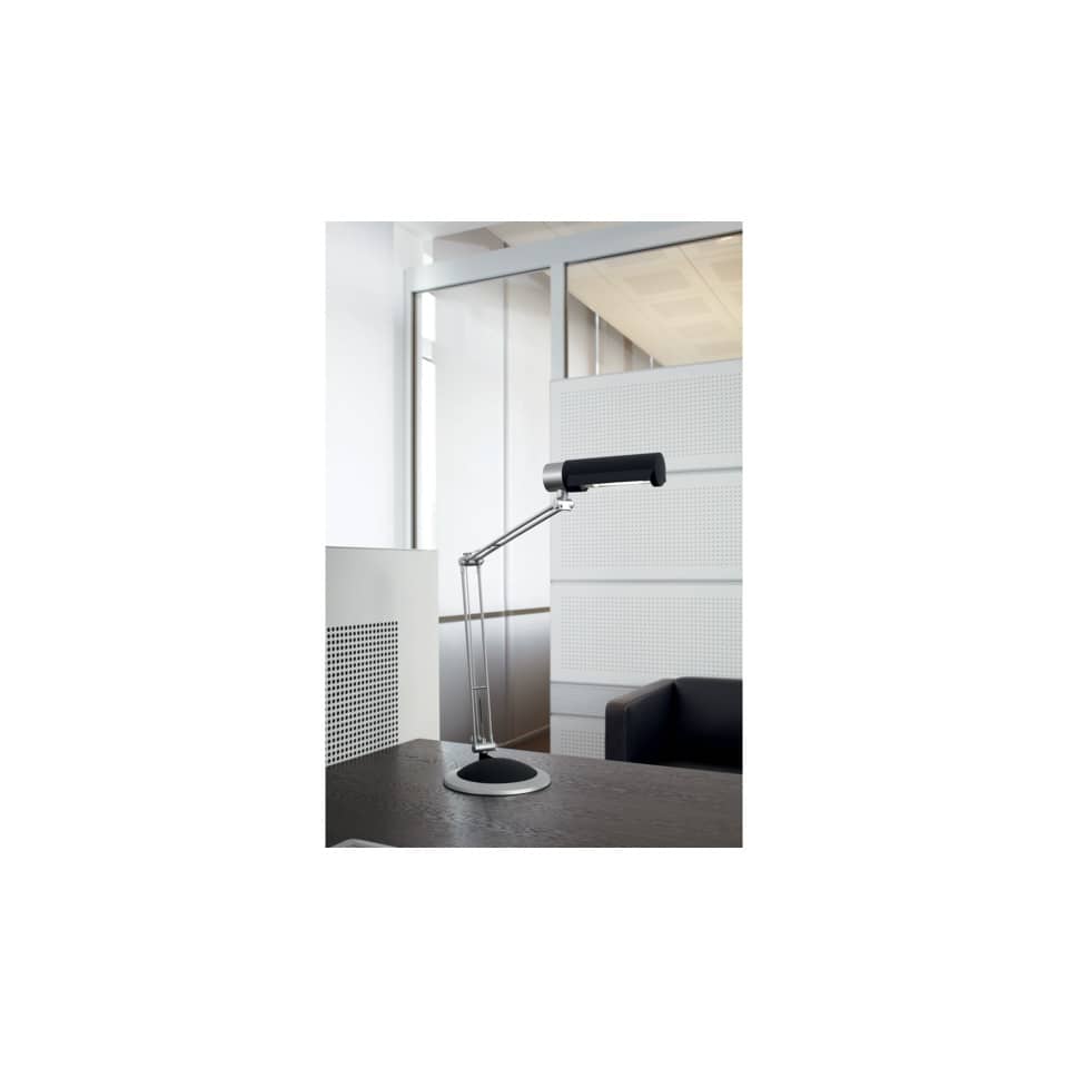 Schreibtischlampe, Tischleuchte, Verstellbare Lampe, Metall, Schwarz