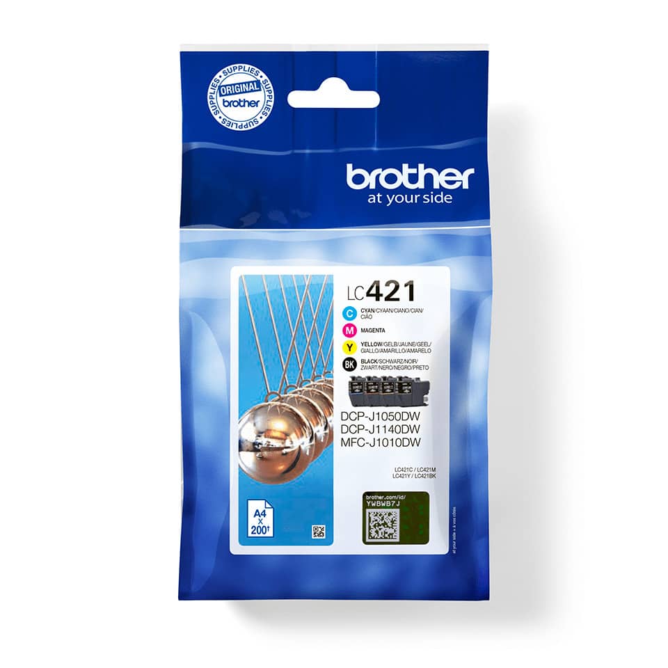 Tintenpatrone, Druckerpatrone, Brother, LC421, Kolorierte Tintenpatrone