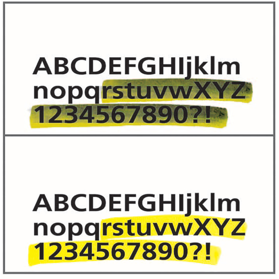 Alphabet, Buchstaben, Zahlen, Marker, Hervorhebung