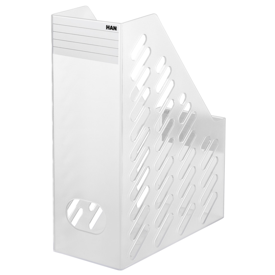 A4-Dateihalter, Dokumenten-Organizer, Schlitz-Paneel, weißer Kunststoff, Schreibtisch-Organizer