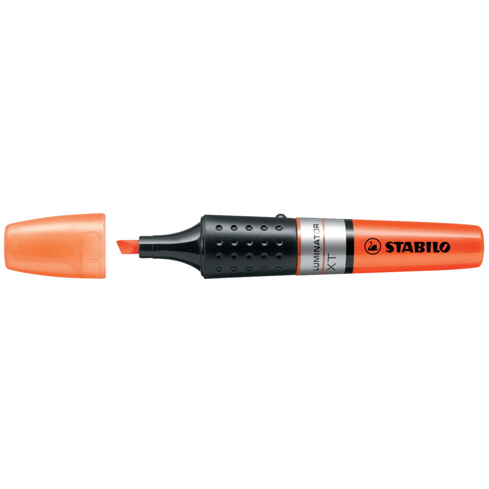 Marker, Highlighter, Orange, Chisel-tip, Stabilo