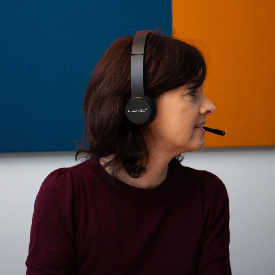 Kopfhörer, Over-Ear, Headset, Schwarz, Mikrofon