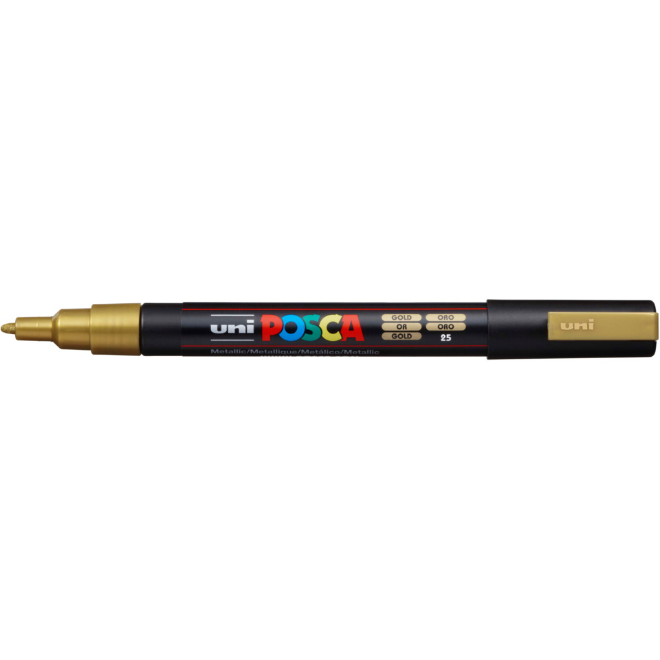 Marker, Permanent marker, Gold tip, Gold color, Uniposca marker