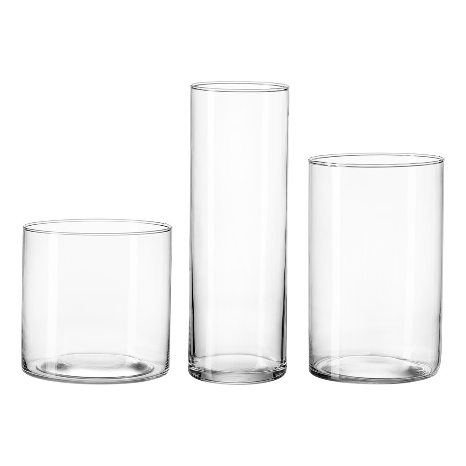 glas, Trinkglas, transparent, klares Glas, set aus drei