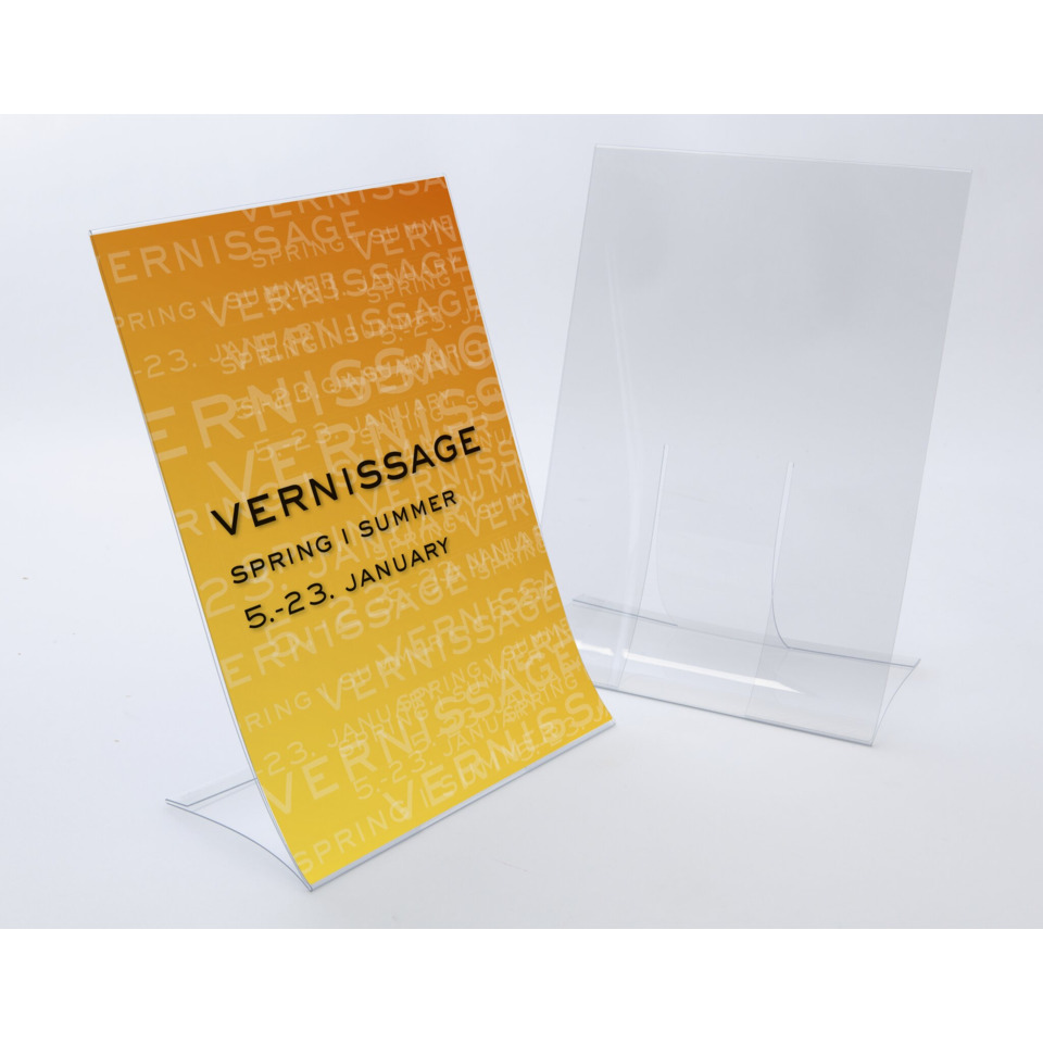 Acryl-Display, Vitrine, Visitenkartenhalter, Transparent, Stellwand