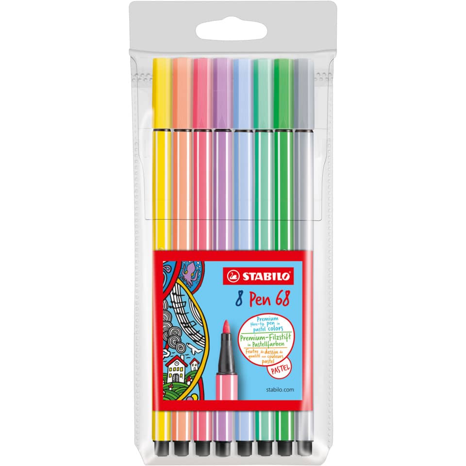 Pastellstifte, Marker, Stifte-Set, 8er-Set, Stabilo