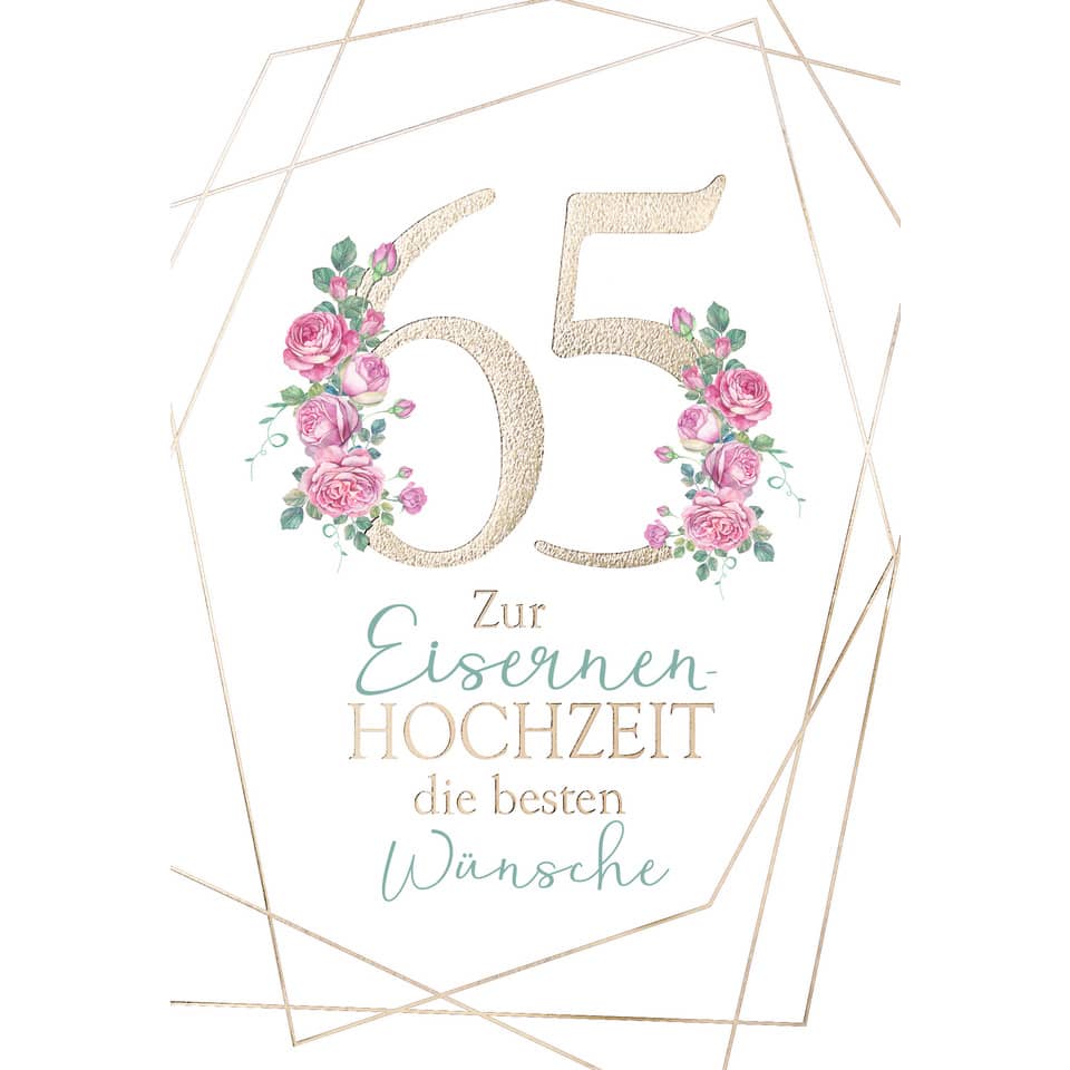 hochzeitskarte, 65, rosen, gold, roségold