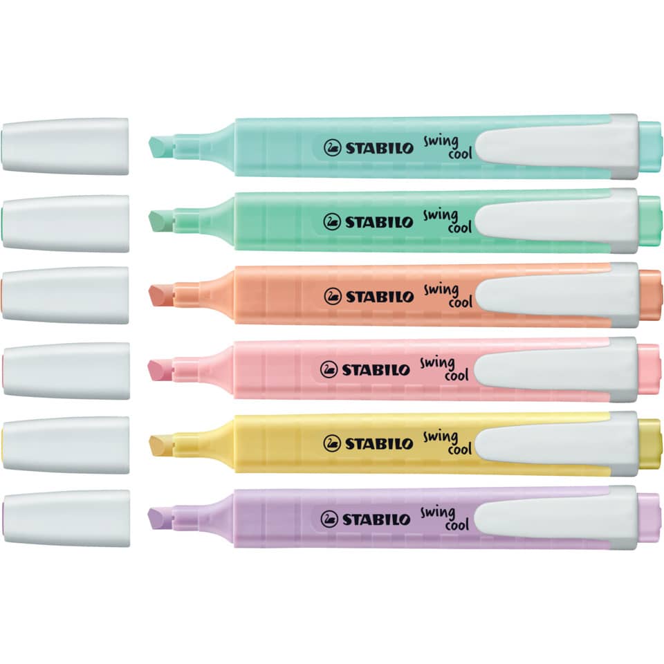 Hervorhebung: Stift, Highlighter, Korrekturmarker, Marker, Pastellfarben