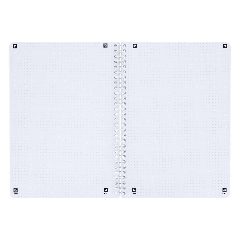 Notebook, Spiralbindung, Dot grid, Leere Seiten, Notizbuch
