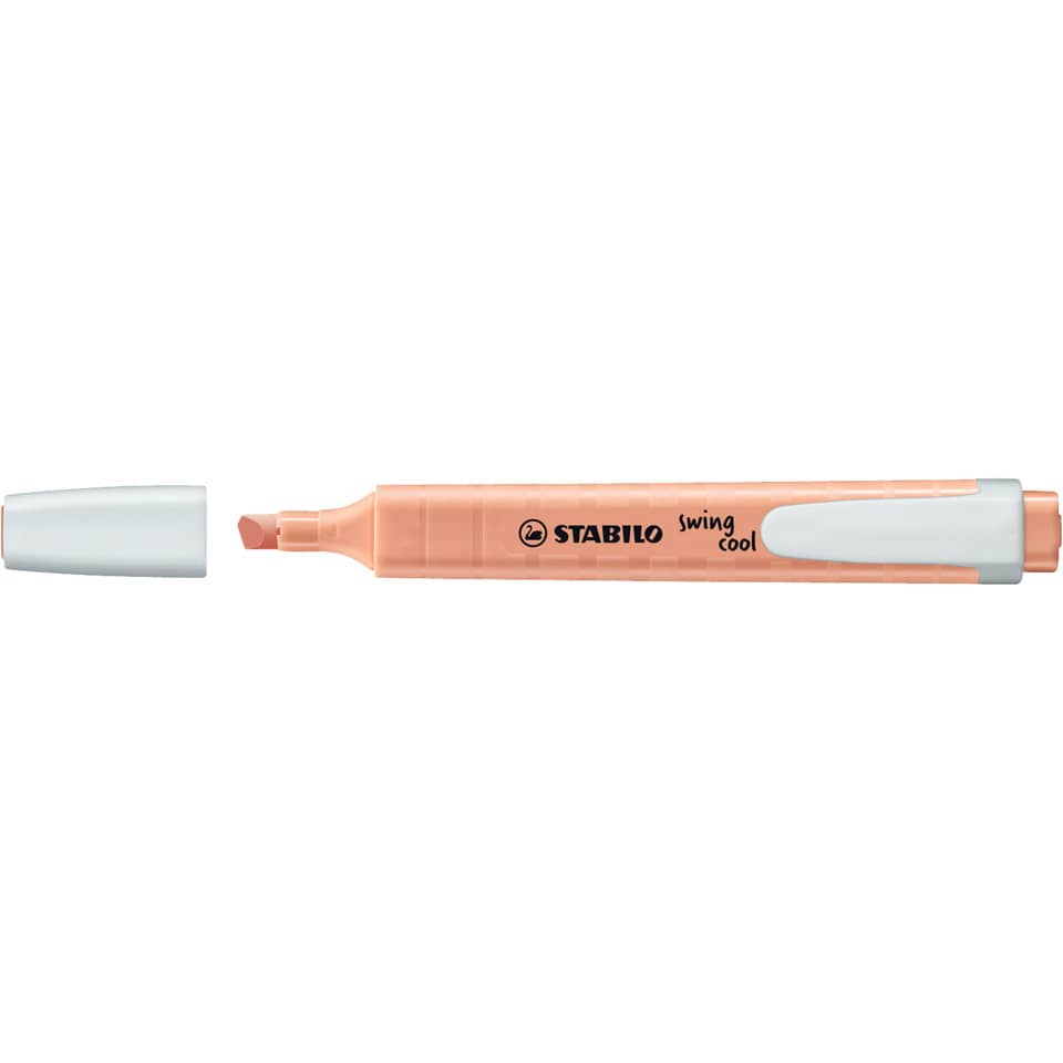 highlighter, peach, marker, Stabilo, Swing Cool