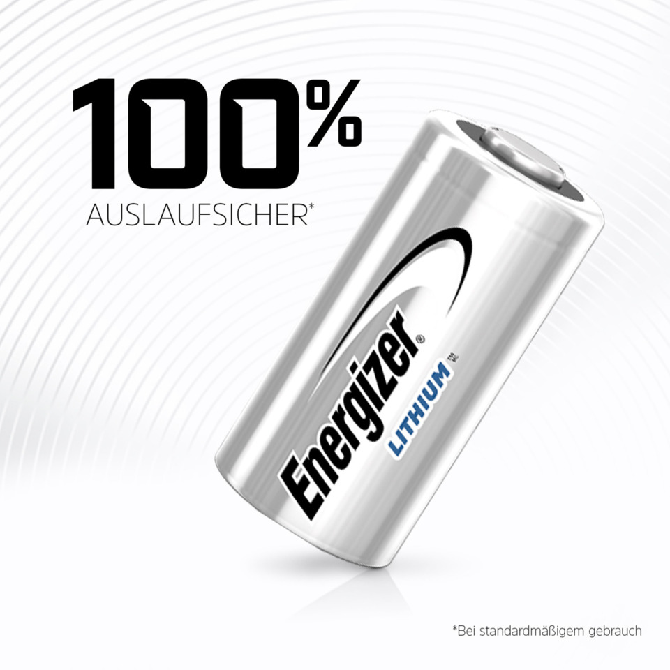 Batterie, Lithium, Energizer, Zylindrisch, Aluminium