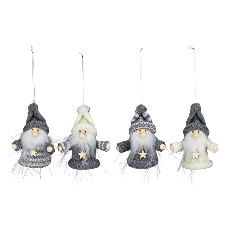 Weihnachtsdeko, Wichtel, Stofffigur, Hänger, Sternchen