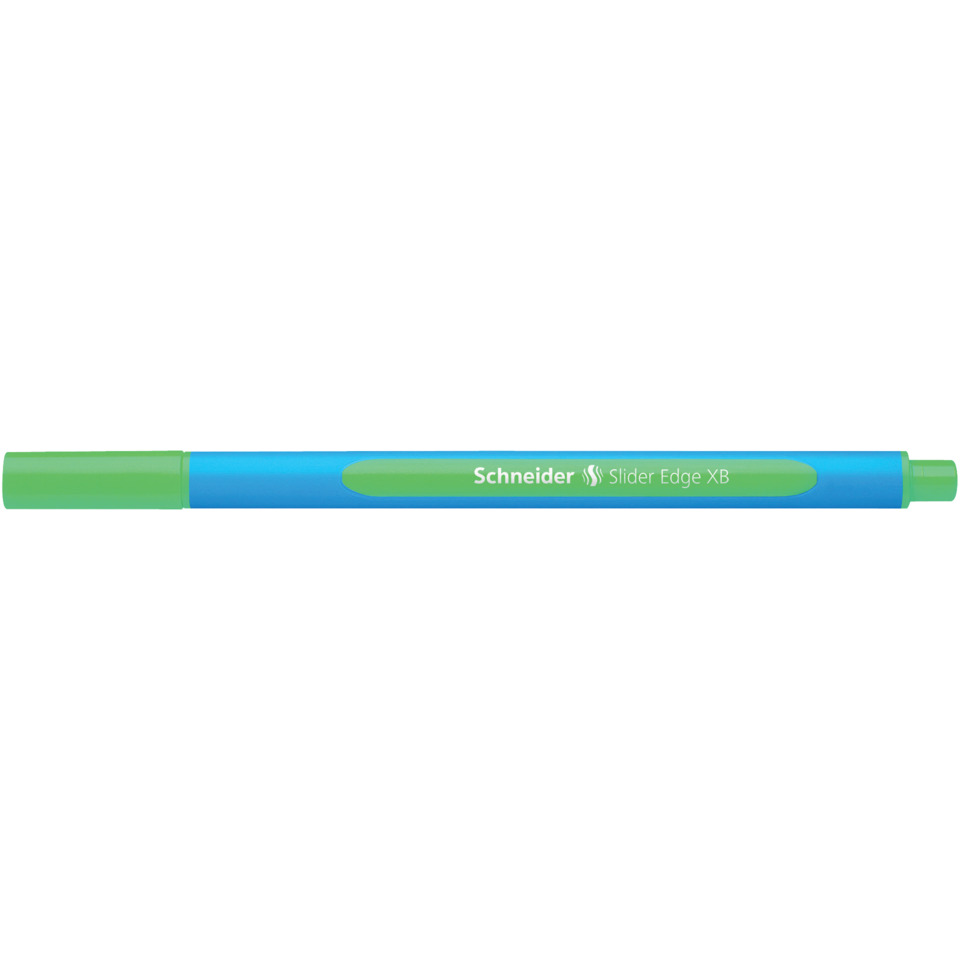 Marker, Markerstift, Grüne Kappe, Blauer Körper, Schneider Slider Edge XB