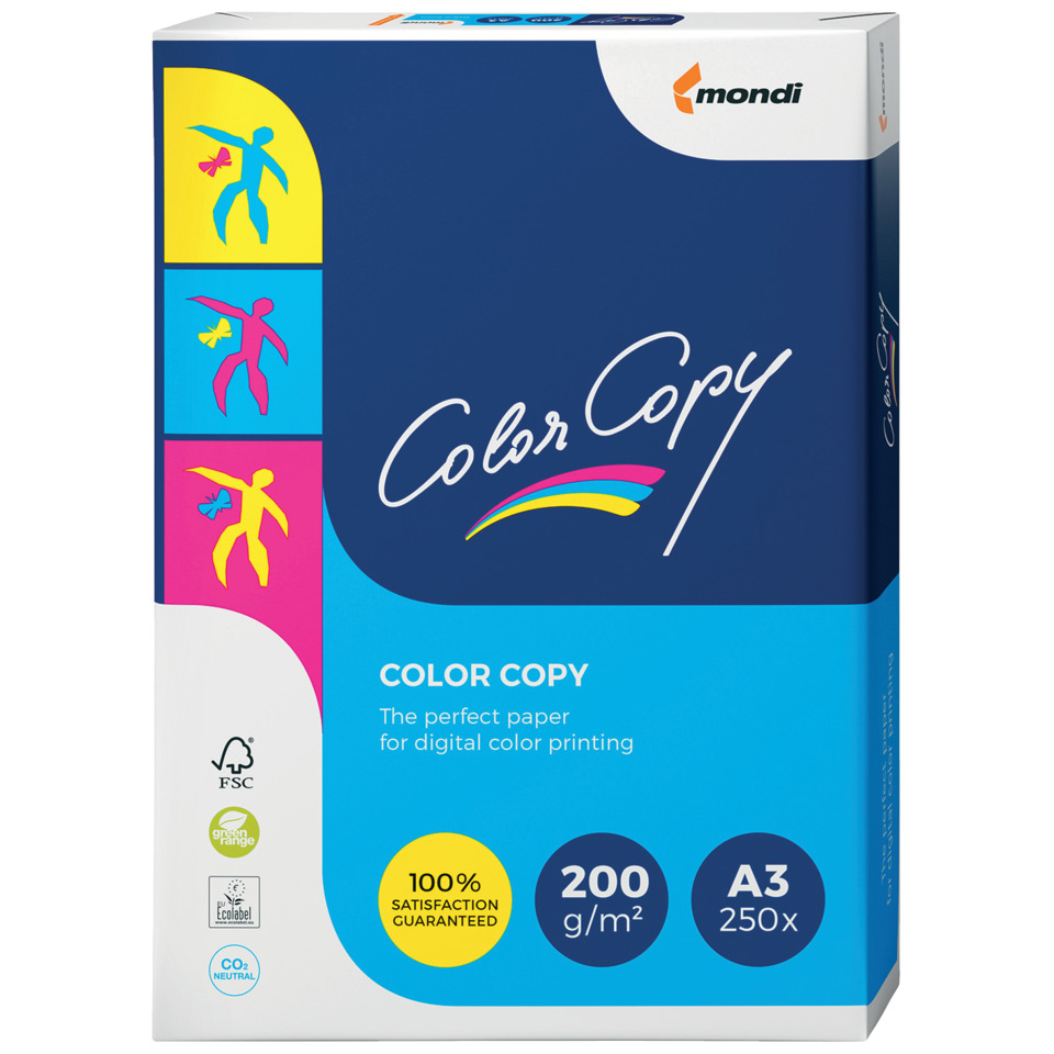 Color Copy, A3-Papier, 200 g/m², A3 Größe, Druckerpapier