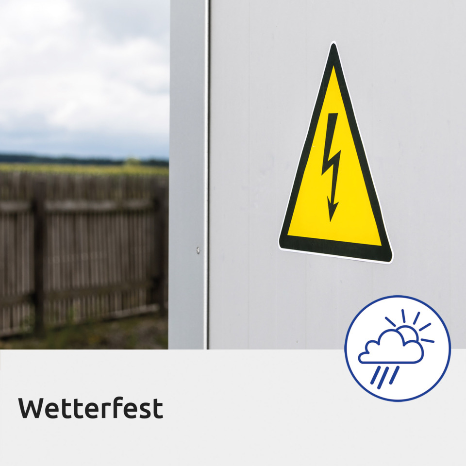 elektrizität, warnung, schild, außenbereich, wetterzeichen
