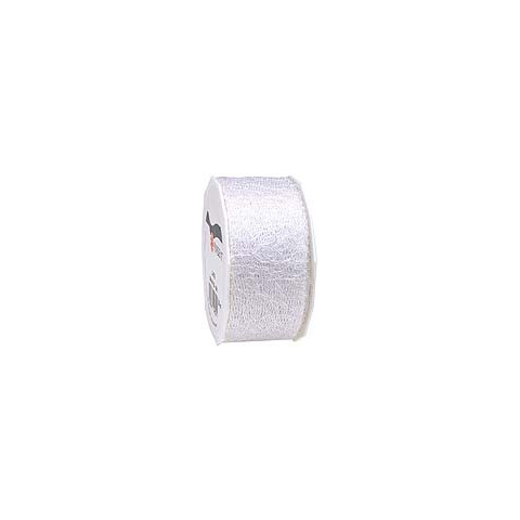 Zierband, 40mmx20m, weiß  3044020-601