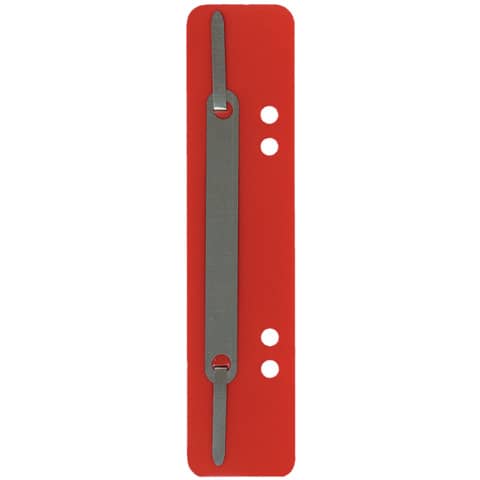 Heftstreifen mit Metalldeckleiste, 34 x 150 mm, PP, 25 Stück, rot Q-CONNECT 1012500310