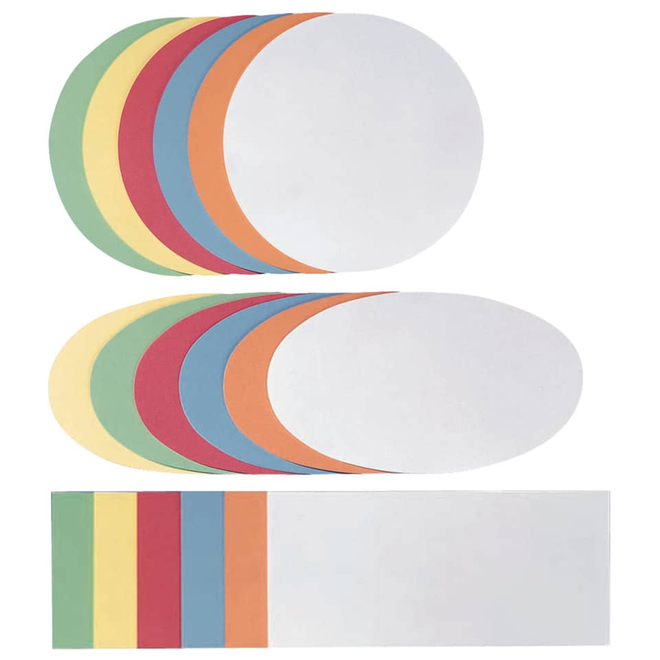 bunte Kreise, Farbschläge, Aufkleber, Multicolor-Formen, runde Aufkleber