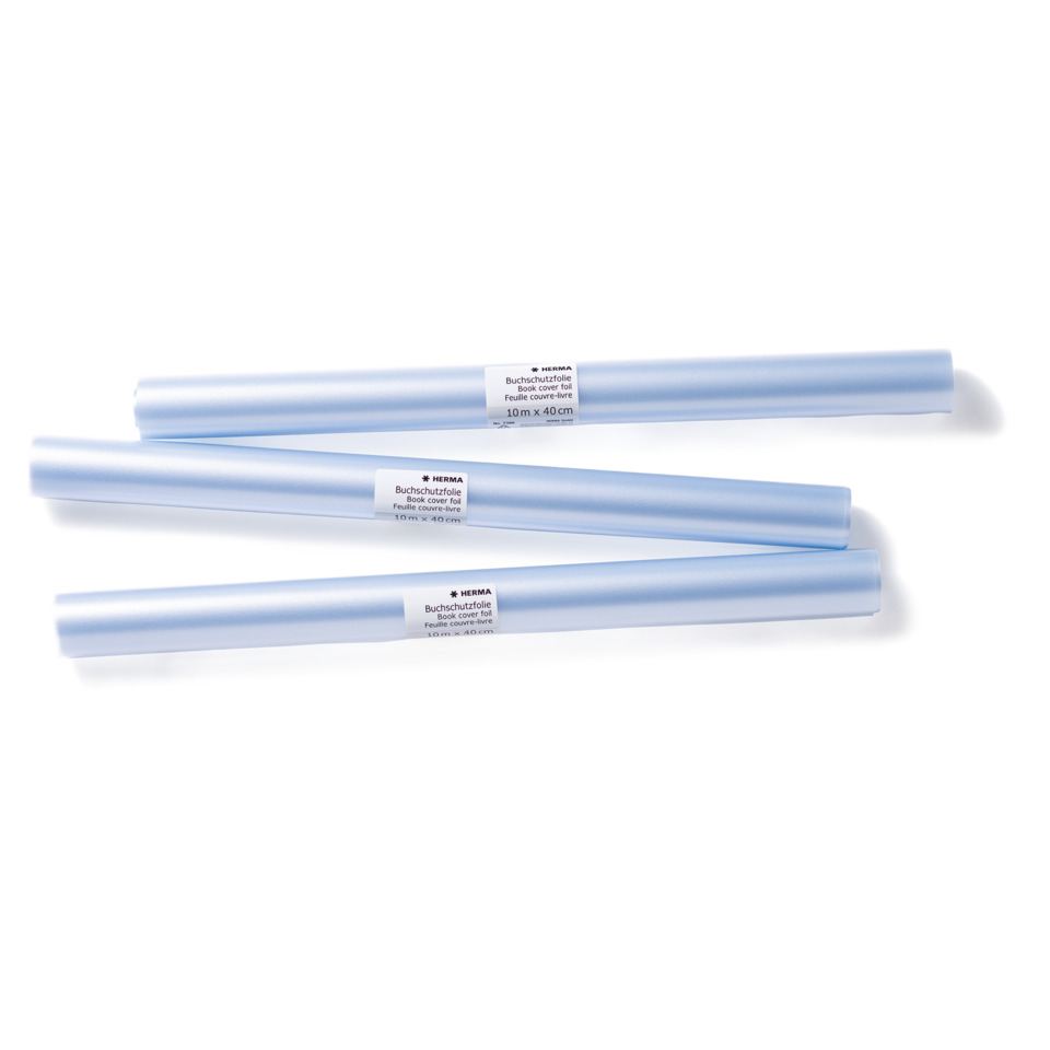 Schutzfolie, Buchschutzfolie, Rolle, Blau, Transparent