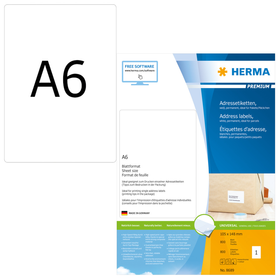 A6, Adresse, Etiketten, Abheftung, Papier, A6, Zettelgröße, Adressetiketten, Etiketten, Papier