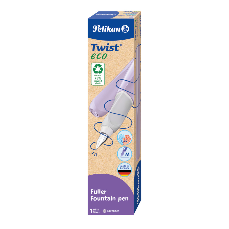 Füller, Fountain pen, Twist, Eco, Lavender, Füller, Tintenfüller, Kunststoff, Lavendel, Eco