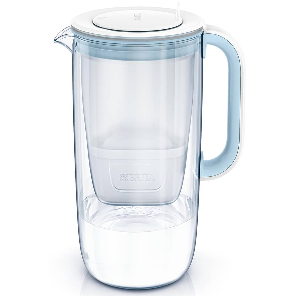 Karaffe, Wasserbehälter, Trinkglas, Schultergriff, Filterhalter