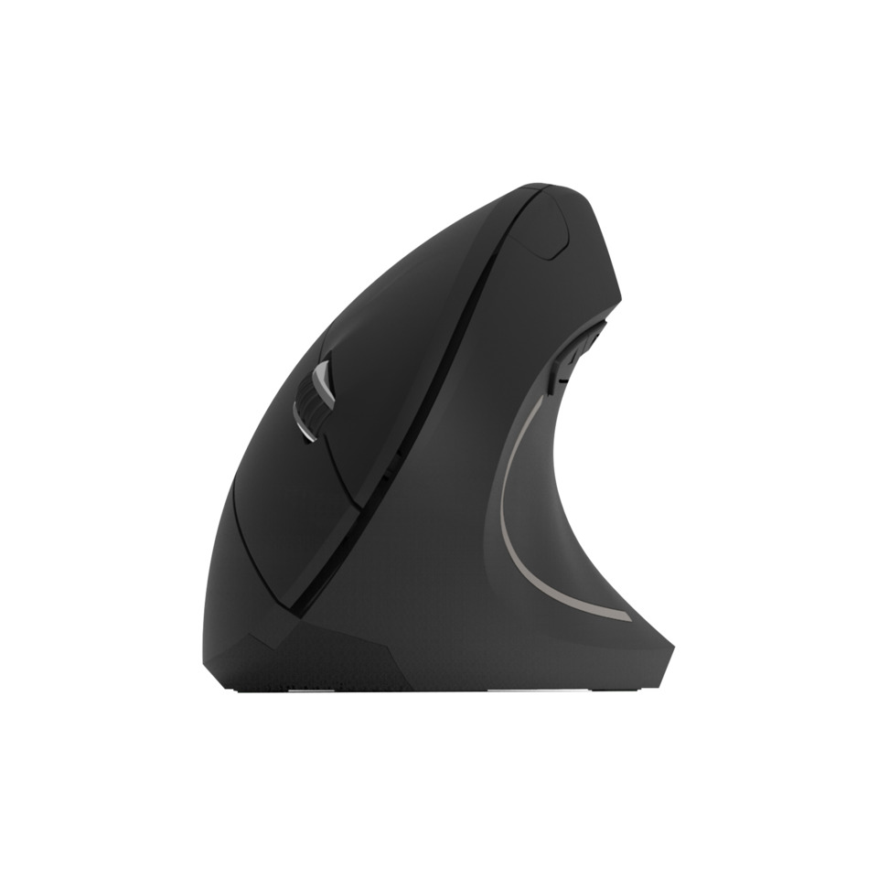 ergonomischer Maus, kabellose Maus, schwarz, Bildrollrad, ergonomische Form