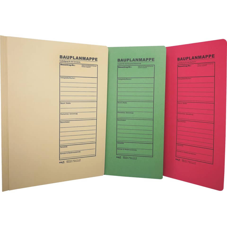 Baukarten, Bauplanmappe, Mappe, Pläne, Bauplan
