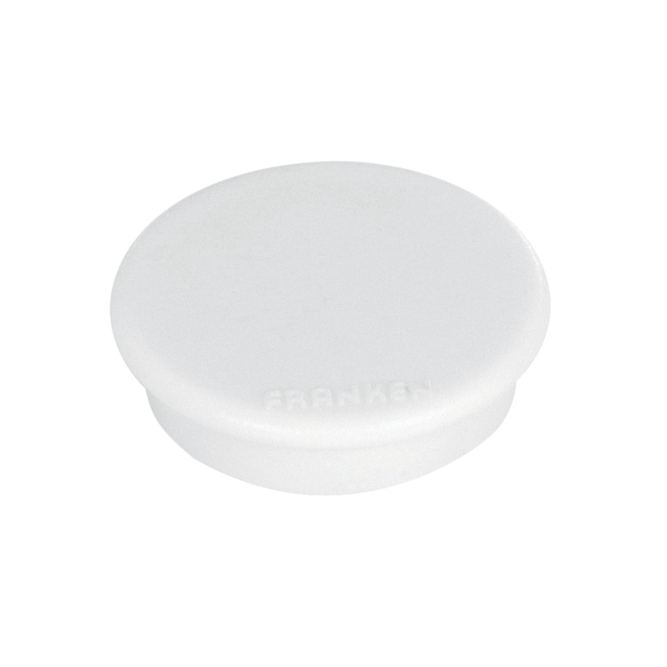 Magnet rund, 38 mm, 1500 g, 10 Stück, weiß FRANKEN HM3809