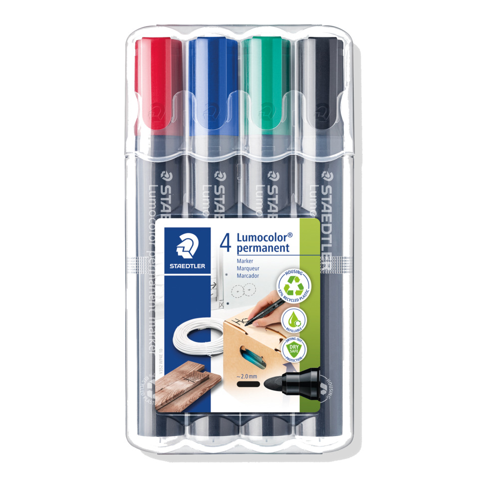 Marker, Permanent marker, Staedtler, Lumocolor, Set