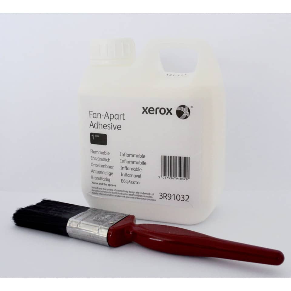 Xerox, Fan-Apart Adhesive, Kleber/Haftmittel, Pinsel, Behälter