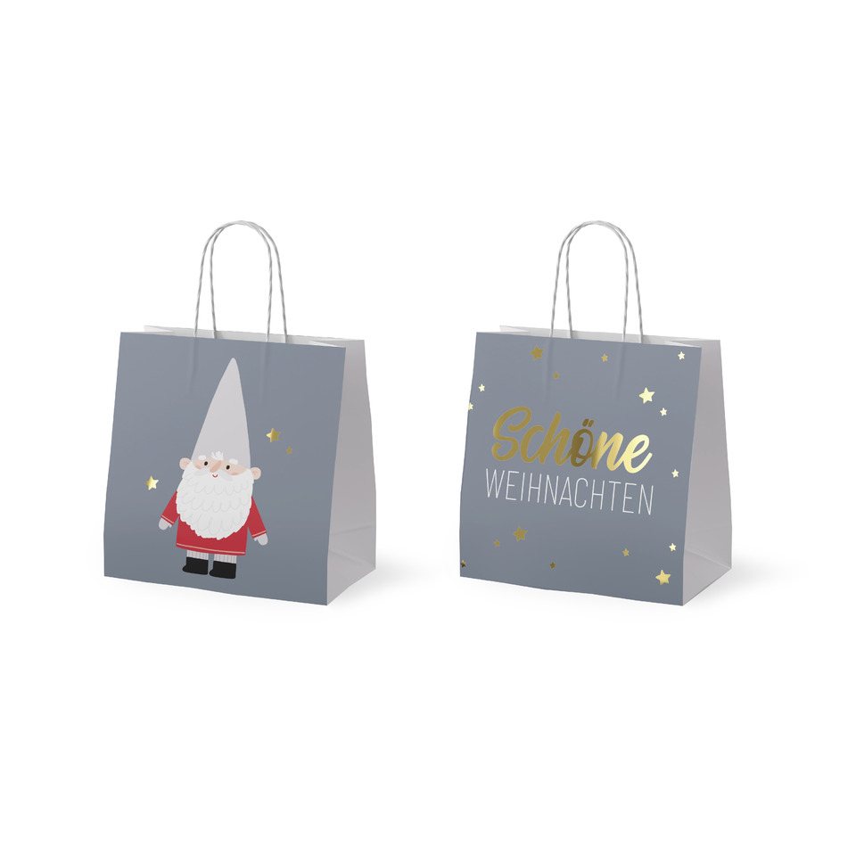 Weihnachtsgeschenkverpackung, Geschenkbeutel, Santa Claus, Weihnachtspapier, Druckvordruck