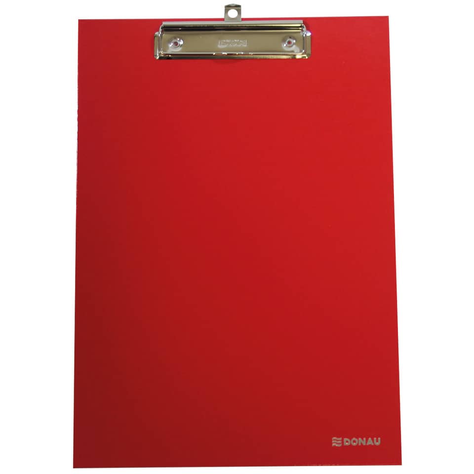 Klemmbrett Life, A4, 24x34cm, rot DONAU 3708100-04