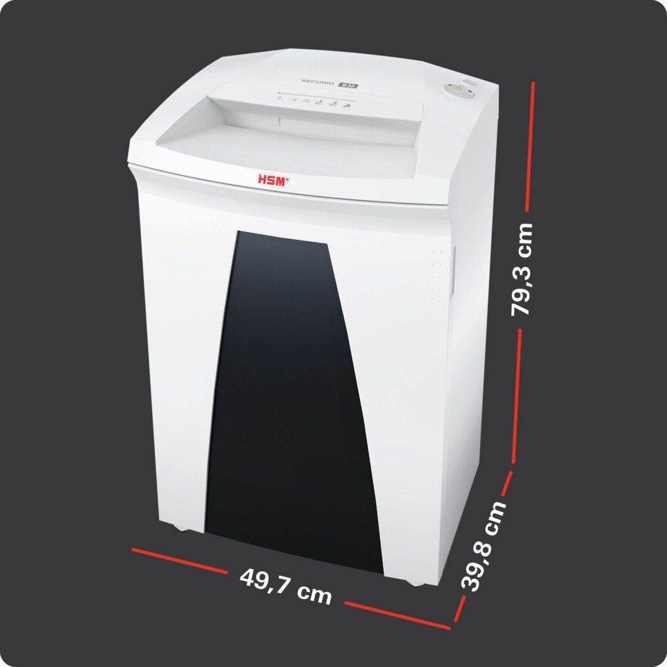 Schredder, Heimgerät, Papierkorb, Kassenschredder, White-Gray